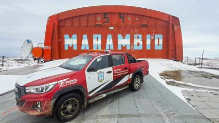 La nueva Toyota Hilux ya está en la Antártida