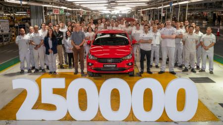 Un éxito que no se detiene: Fiat produjo la unidad número 250.000 del Cronos